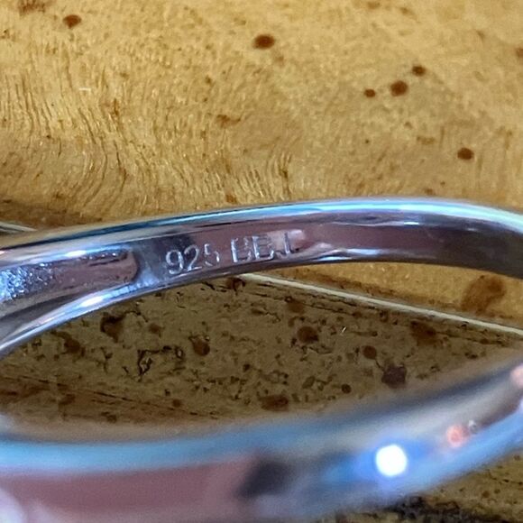 Natural Peridot Sterling Silver Ring Size 9 - Picture 5 of 8